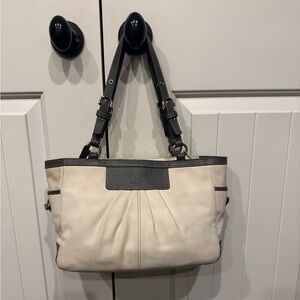 Coach Pleated East West Gallery Tote Bag